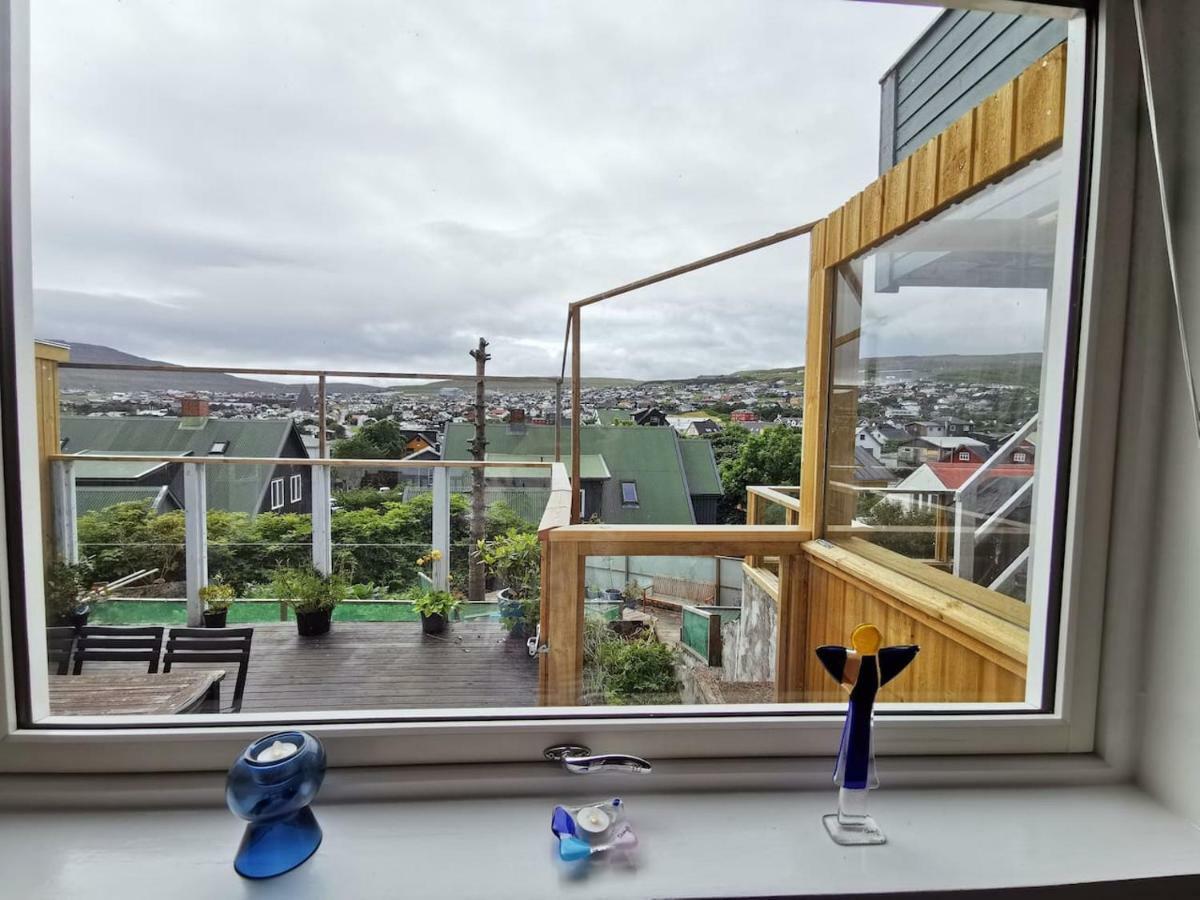 A Green Pearl In The Heart Of Torshavn Bagian luar foto